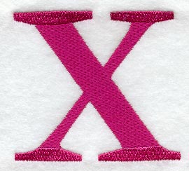 Garamond Letter X (3 Inch)
