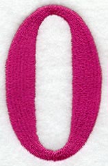 Garamond Number 0 (3 Inch)