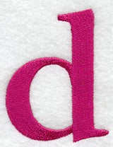 Garamond Lower Case Letter d (3 Inch)