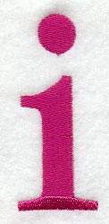 Garamond Lower Case Letter i (3 Inch)