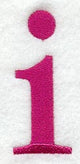 Garamond Lower Case Letter i (3 Inch)