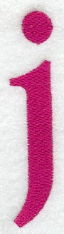 Garamond Lower Case Letter j (3 Inch)
