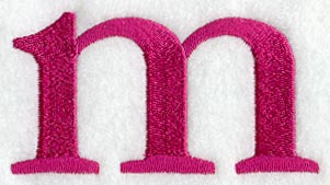 Garamond Lower Case Letter m (3 Inch)