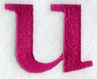 Garamond Lower Case Letter u (3 Inch)