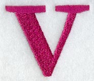 Garamond Lower Case Letter v (3 Inch)
