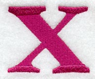 Garamond Lower Case Letter x (3 Inch)