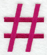 Garamond Number Sign (3 Inch)