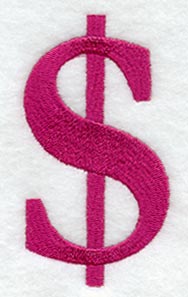 Garamond Dollar Sign (3 Inch)