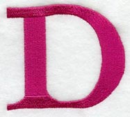 Garamond Letter D (3 Inch)