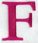 Garamond Letter F (3 Inch)