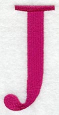 Garamond Letter J (3 Inch)