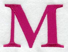 Garamond Letter M (3 Inch)