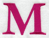 Garamond Letter M (3 Inch)