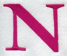 Garamond Letter N (3 Inch)
