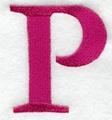 Garamond Letter P (3 Inch)