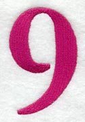 Garamond Number 9 (3 Inch)