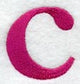 Garamond Lower Case Letter c (3 Inch)
