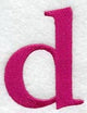 Garamond Lower Case Letter d (3 Inch)