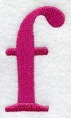 Garamond Lower Case Letter f (3 Inch)