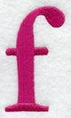 Garamond Lower Case Letter f (3 Inch)