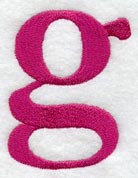 Garamond Lower Case Letter g (3 Inch)