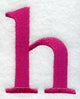 Garamond Lower Case Letter h (3 Inch)