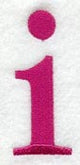 Garamond Lower Case Letter i (3 Inch)