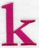 Garamond Lower Case Letter k (3 Inch)