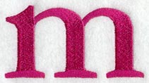 Garamond Lower Case Letter m (3 Inch)