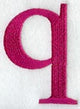 Garamond Lower Case Letter q (3 Inch)