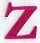 Garamond Lower Case Letter z (3 Inch)
