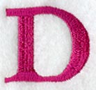 Garamond Letter D (3 Inch)