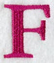Garamond Letter F (3 Inch)