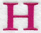 Garamond Letter H (3 Inch)