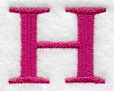 Garamond Letter H (3 Inch)
