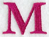 Garamond Letter M (3 Inch)