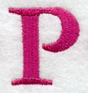 Garamond Letter P (3 Inch)