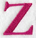 Garamond Letter Z (3 Inch)