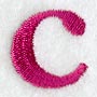 Garamond Lower Case Letter c (3 Inch)