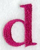 Garamond Lower Case Letter d (3 Inch)