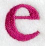 Garamond Lower Case Letter e (3 Inch)