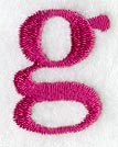 Garamond Lower Case Letter g (3 Inch)
