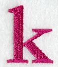 Garamond Lower Case Letter k (3 Inch)