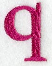 Garamond Lower Case Letter q (3 Inch)