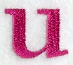 Garamond Lower Case Letter u (3 Inch)