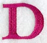 Garamond Letter D (3 Inch)