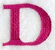Garamond Letter D (3 Inch)