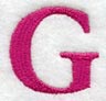 Garamond Letter G (3 Inch)