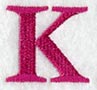 Garamond Letter K (3 Inch)