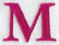 Garamond Letter M (3 Inch)